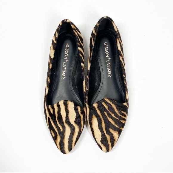 GIBSON LATIMER Animal Print Calf Hair Flats - Picture 10 of 10